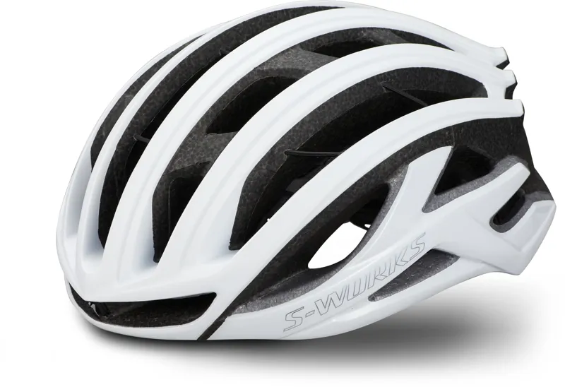 Specialized S-Works Prevail II Vent Helmet Angi Ready in White/Chrome 